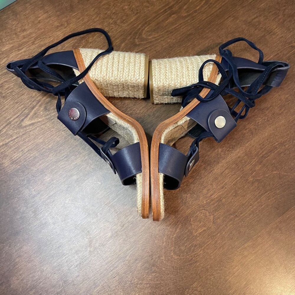 Rag & Bone Eden Leather Lace-Up Block Heel Sandal… - image 7